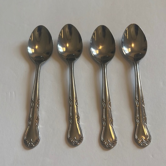 Lot of 4 adcraft japan stainless coffee spoons - Picture 1 of 3
